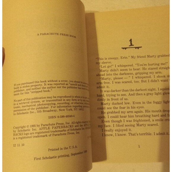 R.L. Stine's Goosebumps Book #35 A Shocker On Shock Street Preowned - Picture 8 of 8